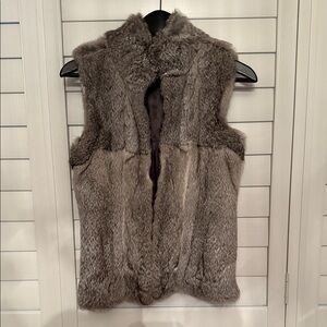 Michael Kors Charcoal Fur Vest